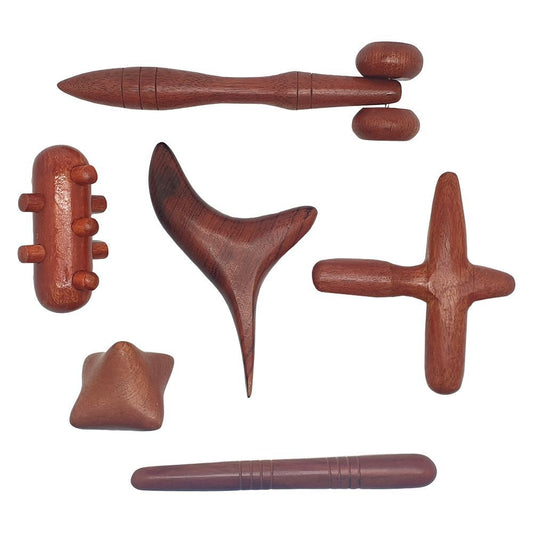 Wooden massage tools for relaxation