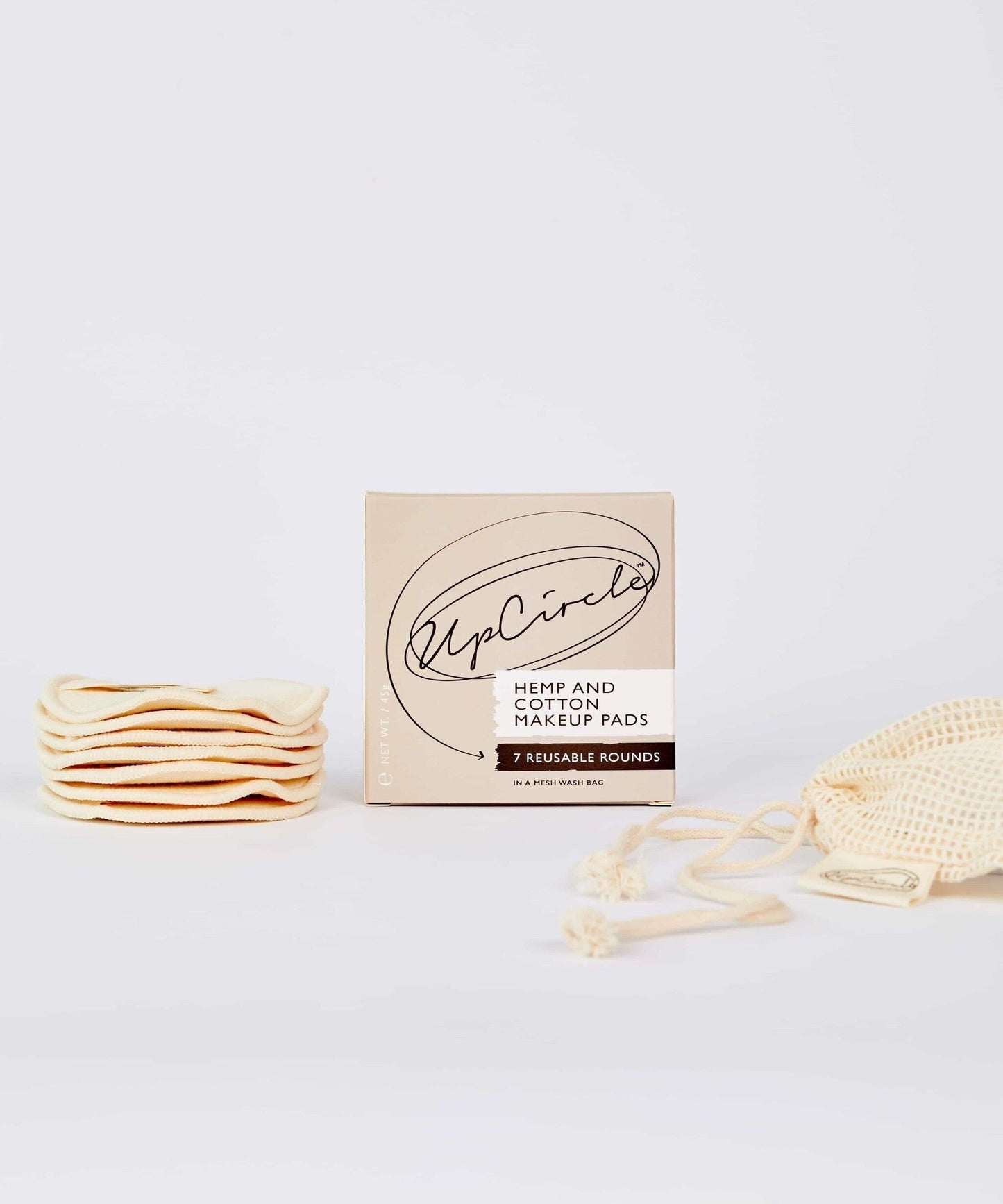 UpCircle reusable hemp and cotton makeup remover pads