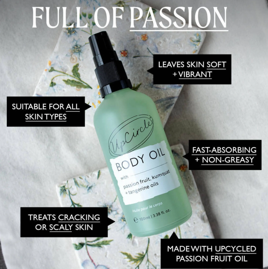 Vegan Body Oil with Passion Fruit & Citrus