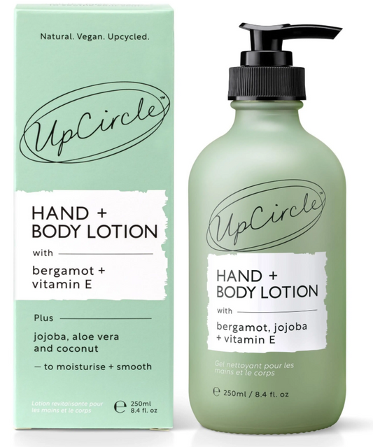 Vegan, Eco Friendly Hand + Body Lotion with Bergamot + Vitamin E