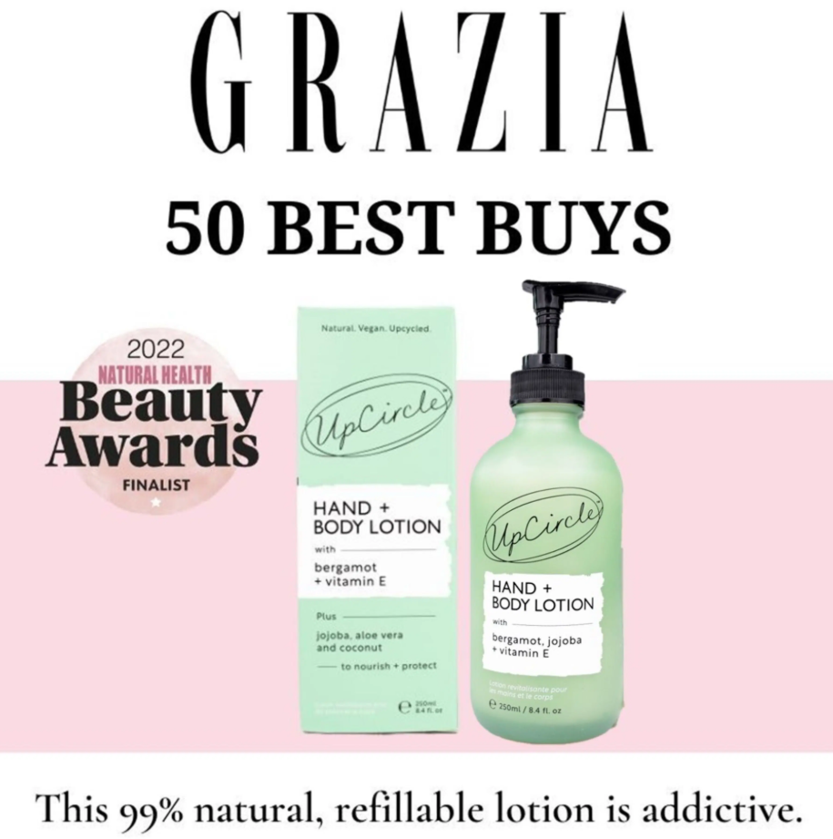 Vegan, Eco Friendly Hand + Body Lotion with Bergamot + Vitamin E