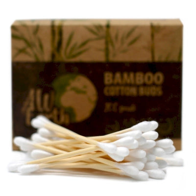 Plastic-free biodegradable bamboo cotton buds