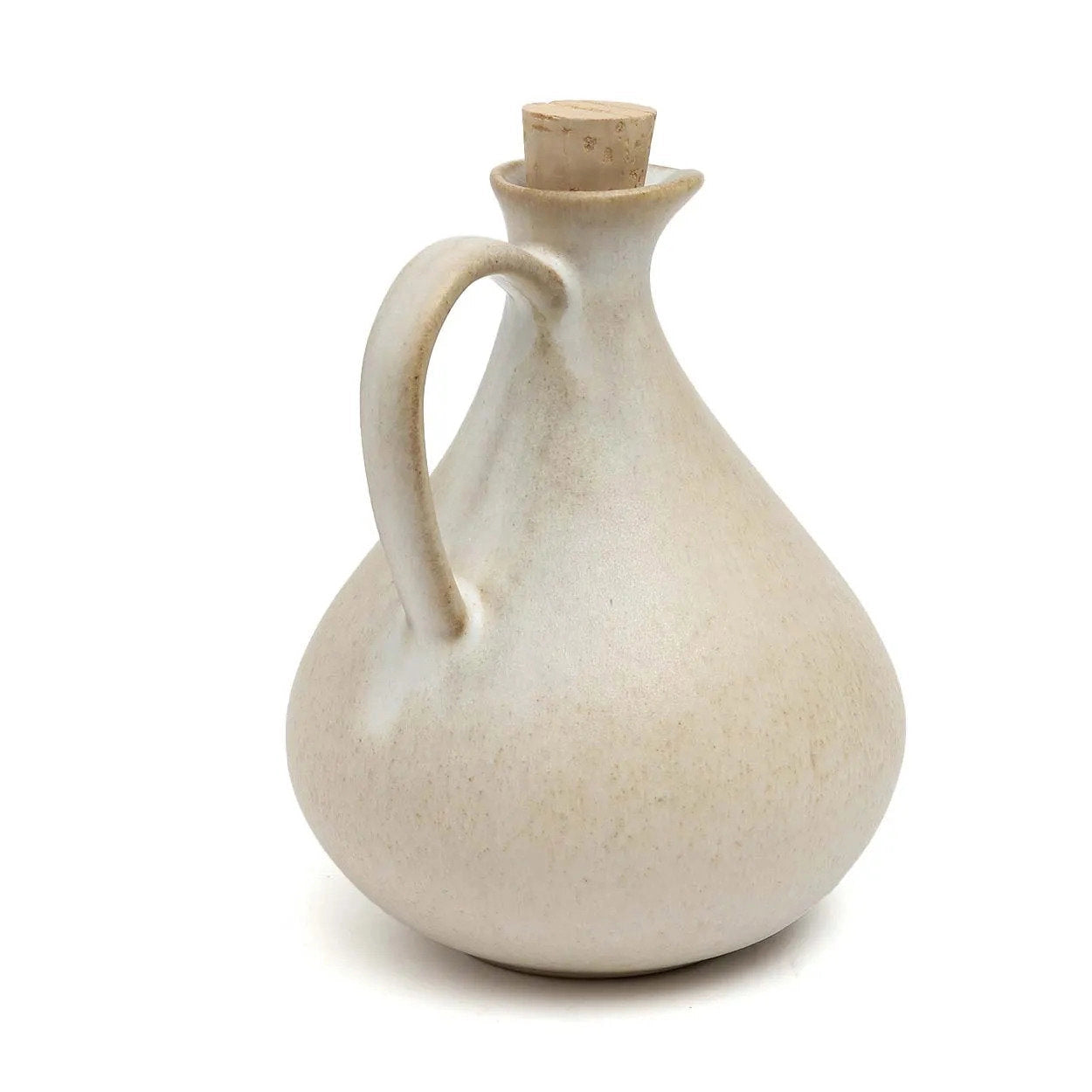 ceramic cruet with cork stopper