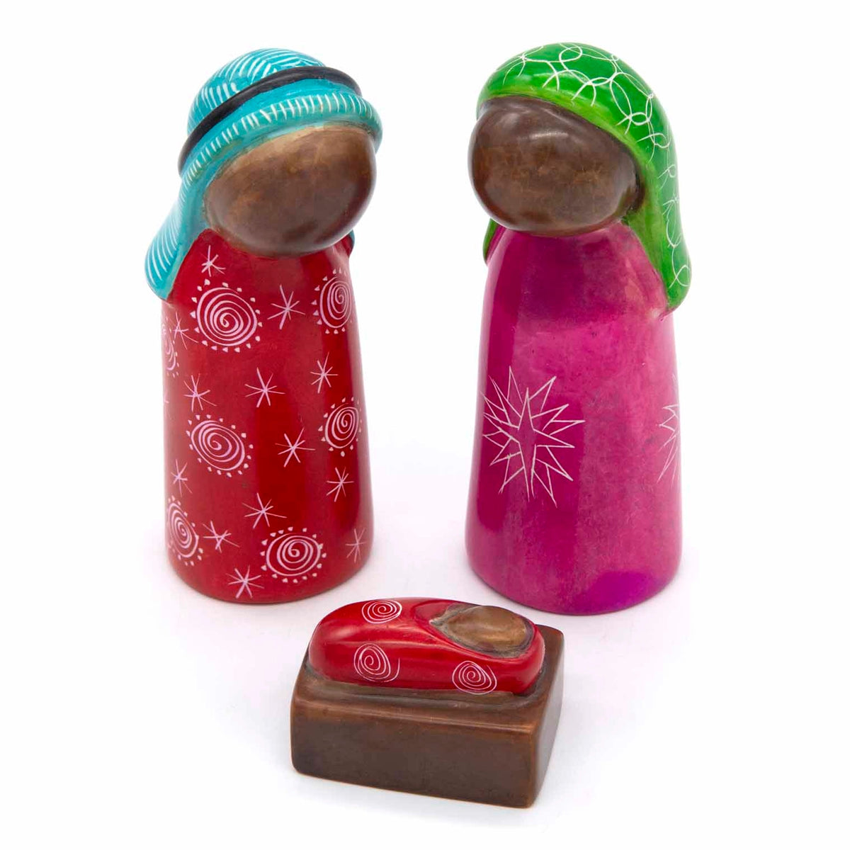 handmade soapstone nativity set