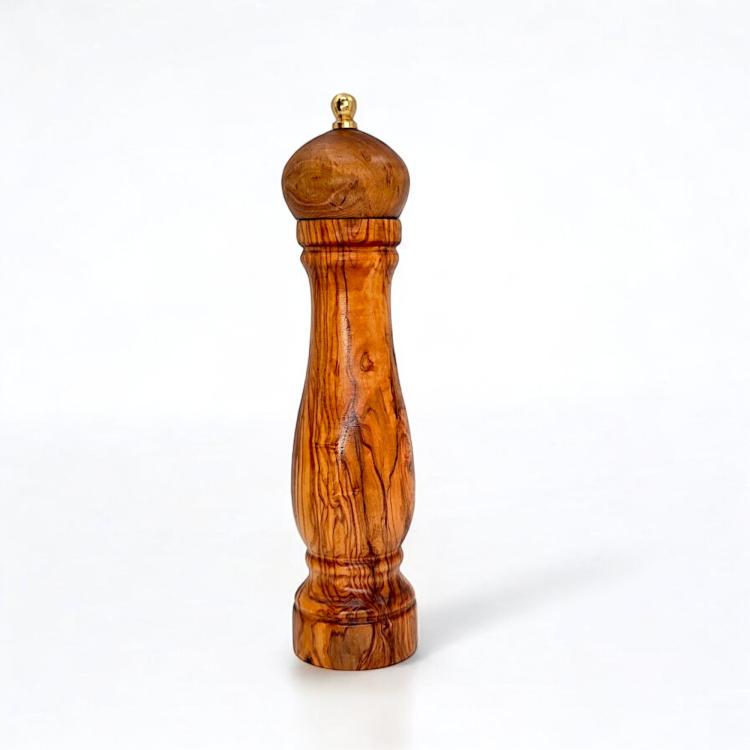 natural wooden salt and pepper grinder