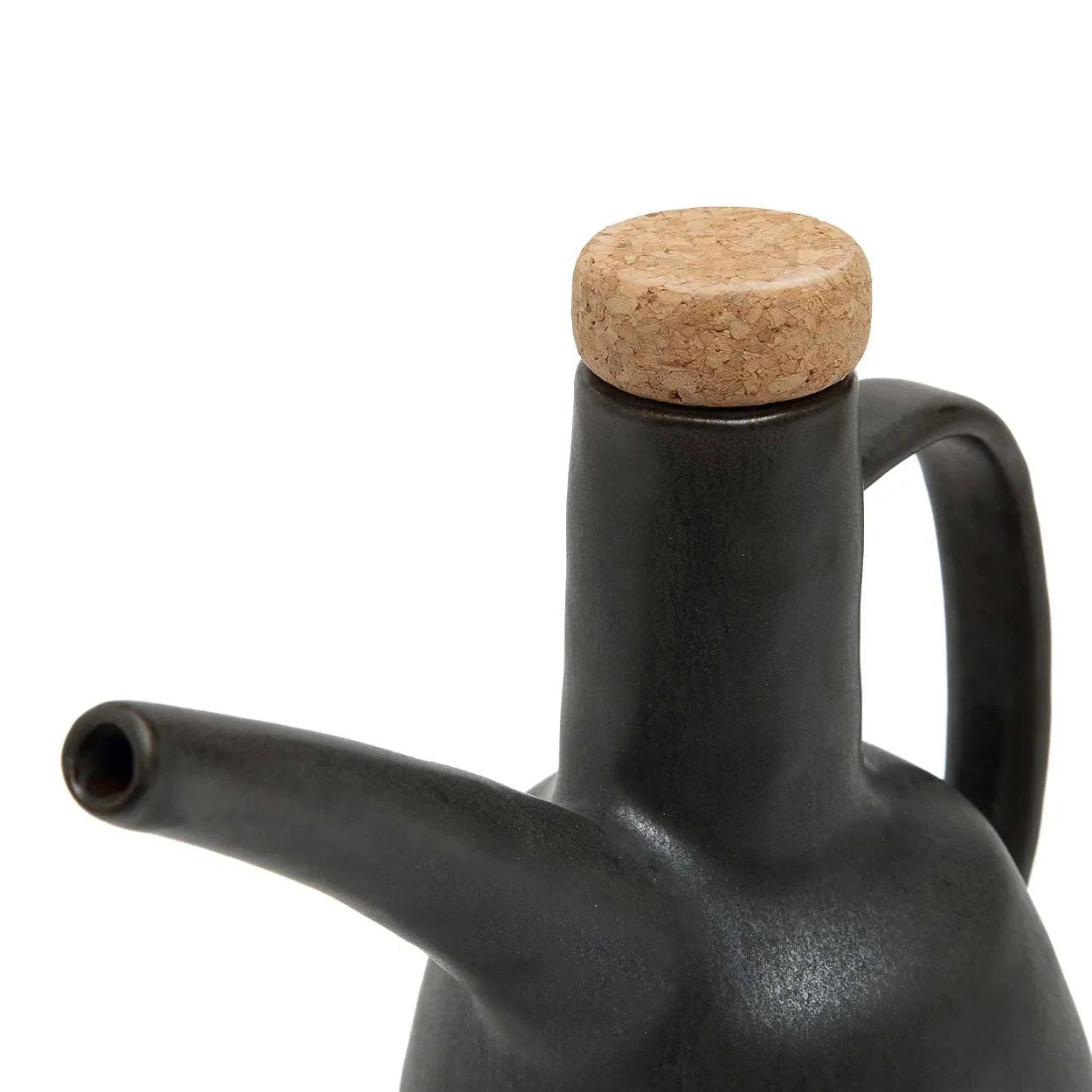 stoneware olive oil bottle