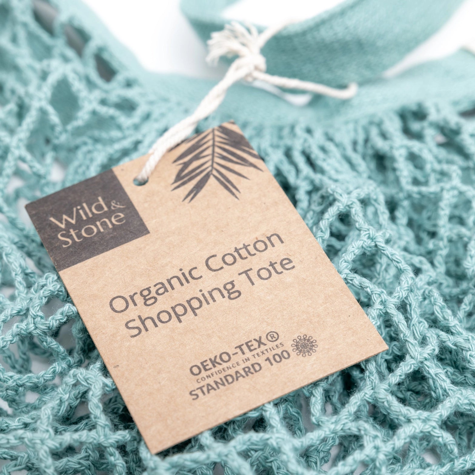 Organic cotton crochet tote bag for sustainable shopping and beach use