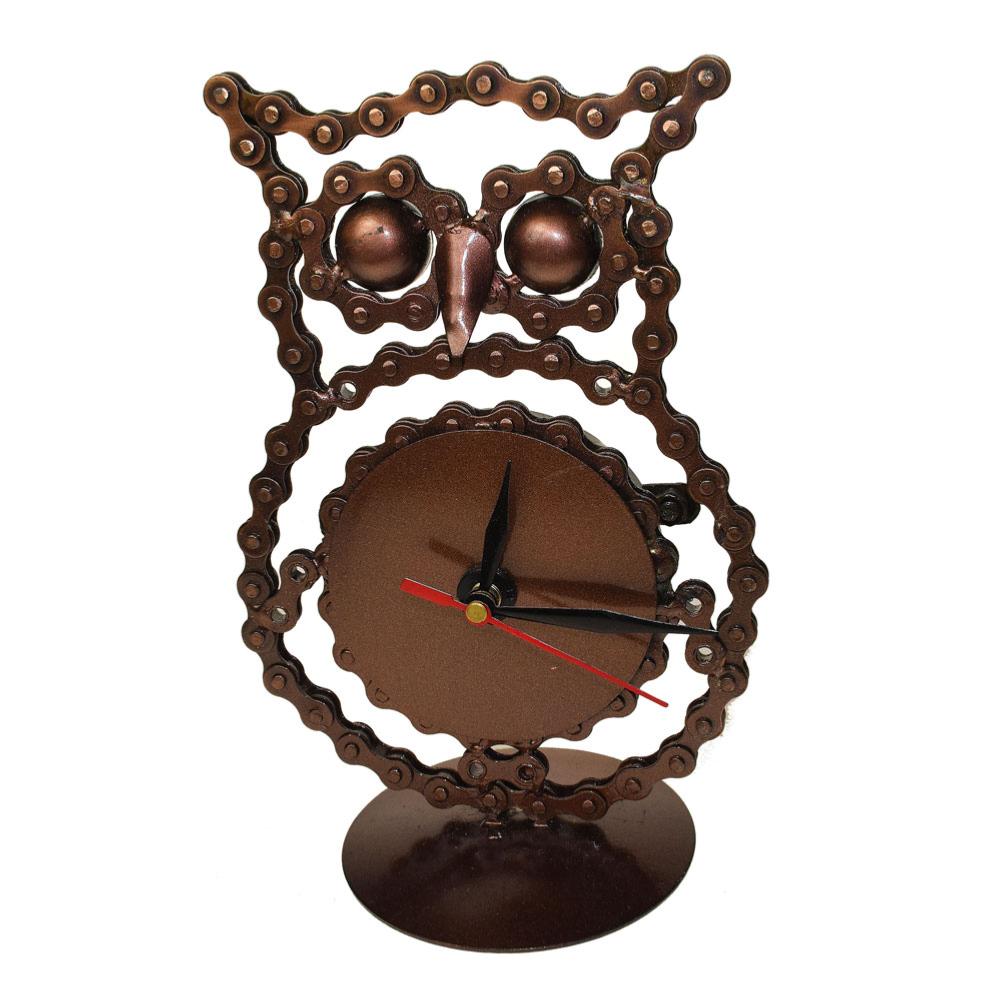 recycled metal clock